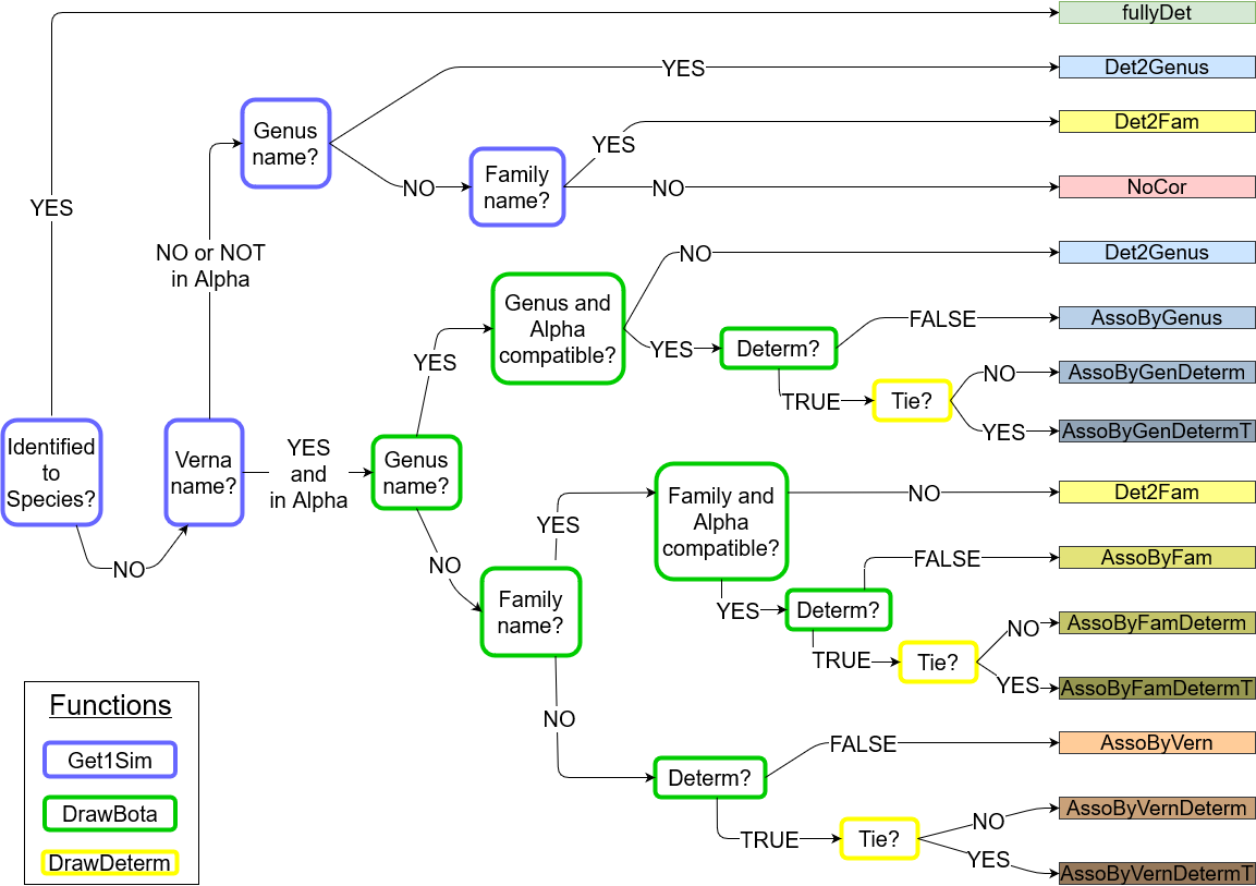 Flowchart of the possible correction